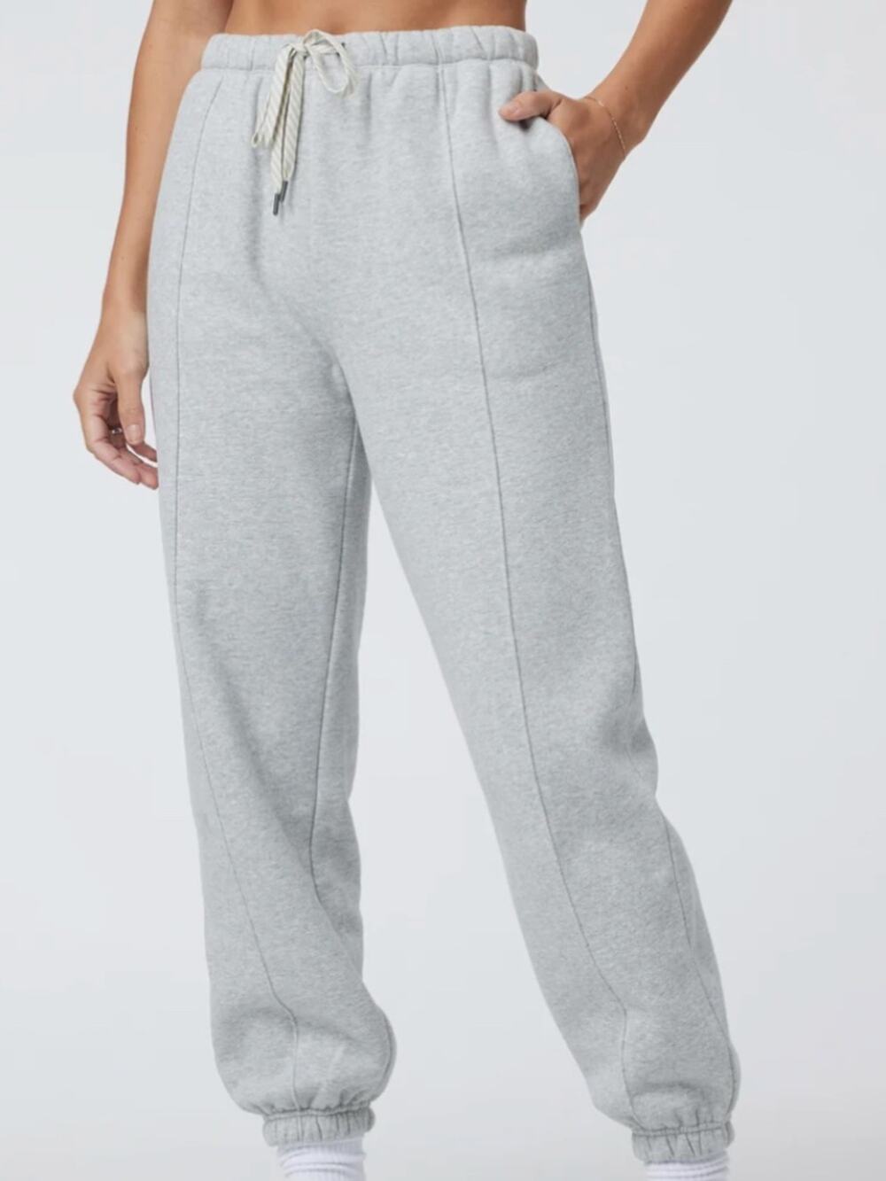 Vuori Restore Sweatpants, Heather Grey, Size Small